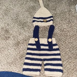 0-3 month outfit for photos